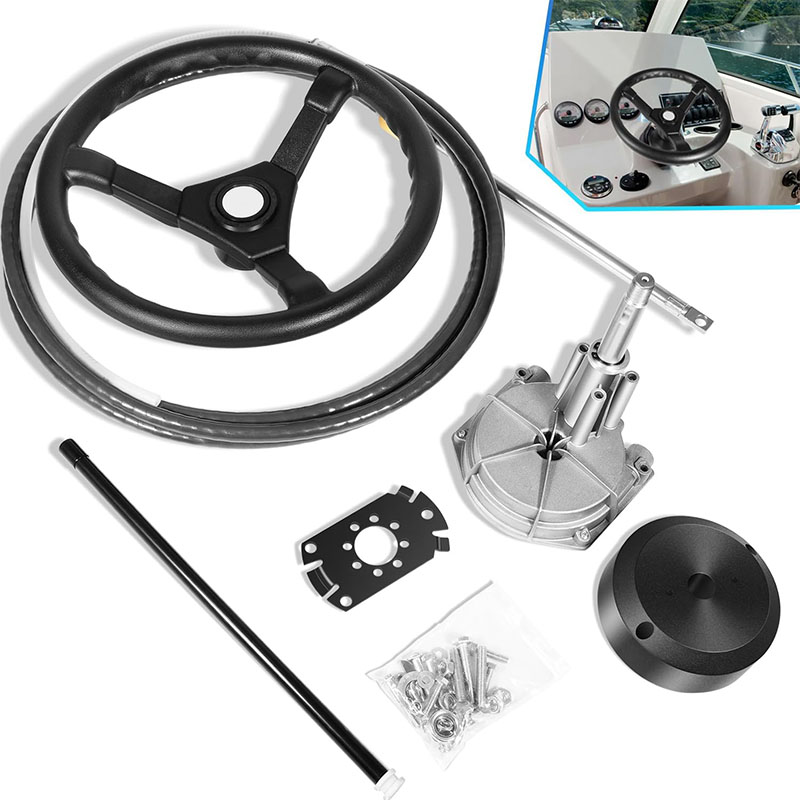 Boats Steering System, 15 Feet - огляд і ціна Fishing Boat Steering Wheel